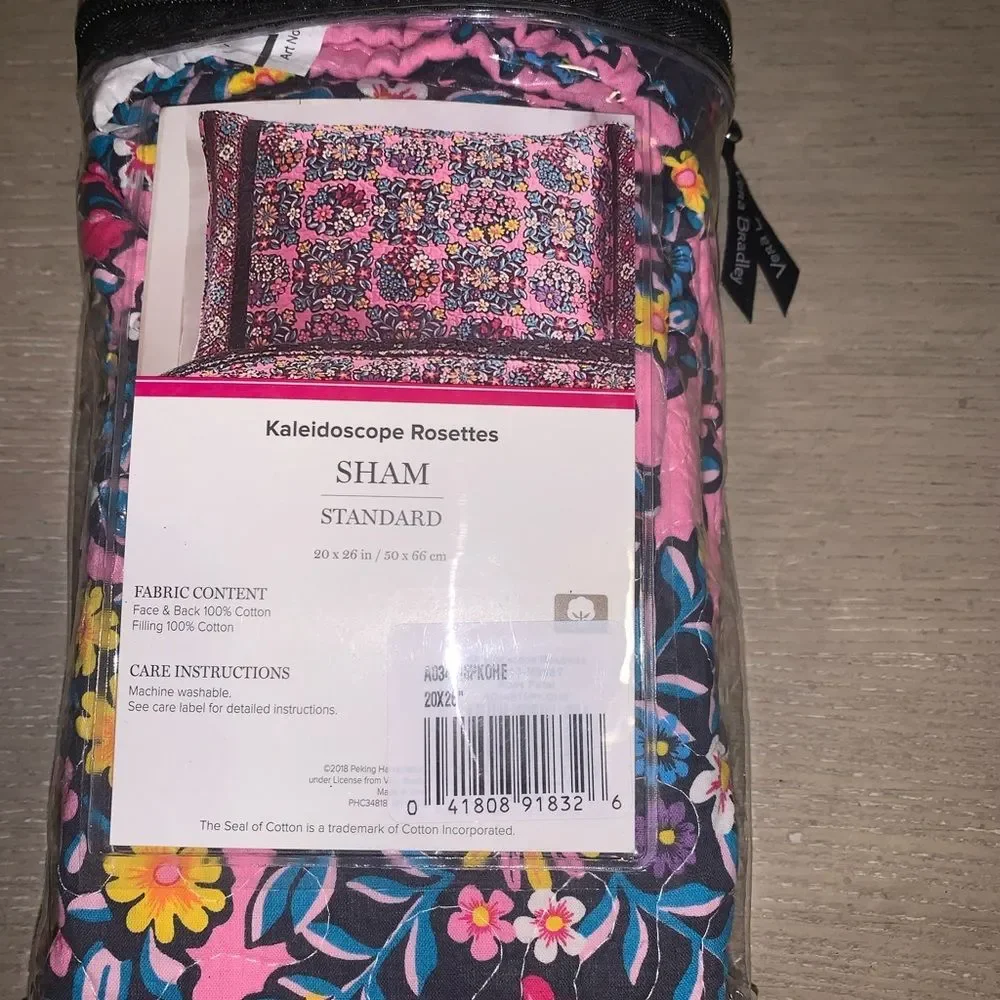 NWT Adorable Pink Vera Bradley Standard Sham
